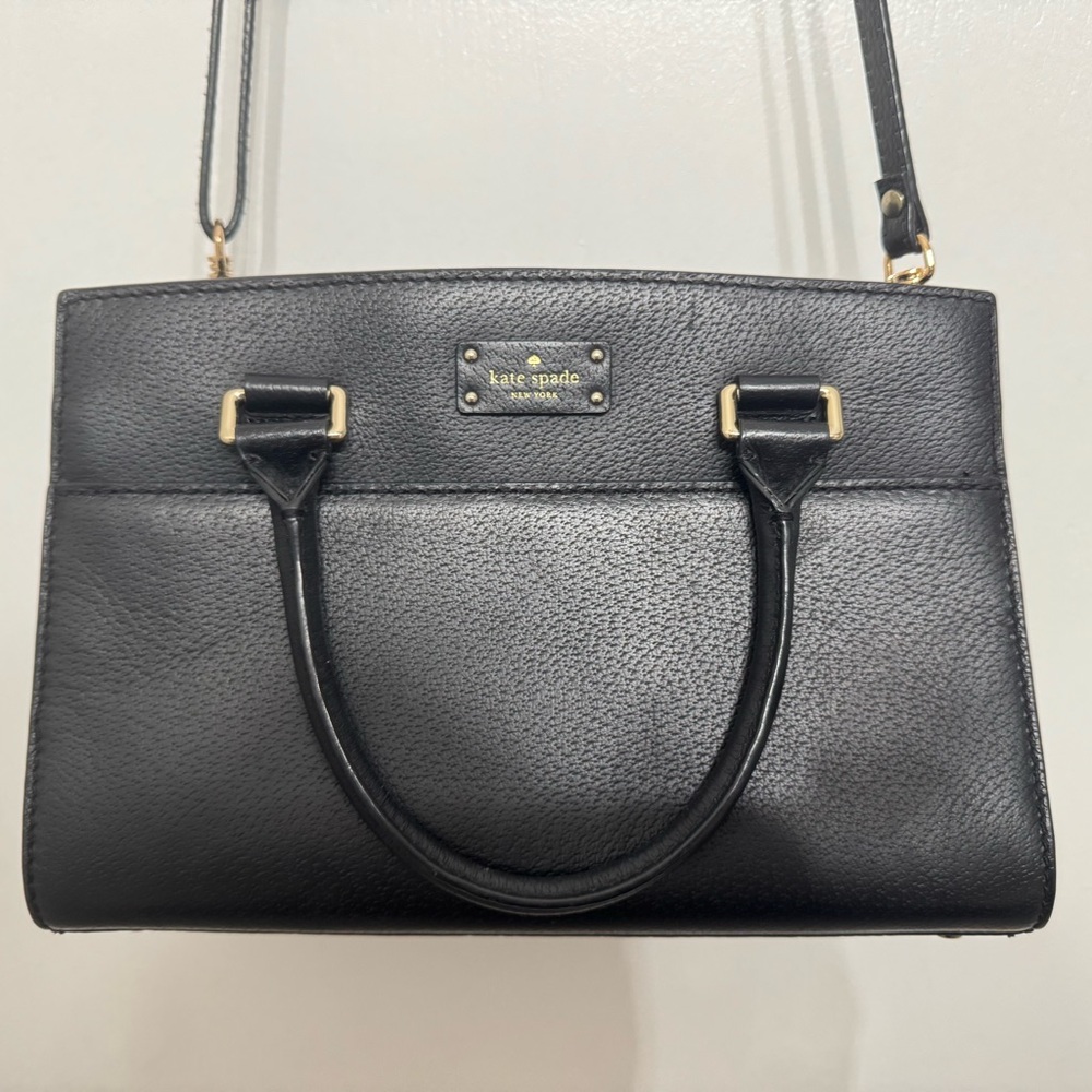 Kate Spade Black Leather Shoulder Bag - Picture 2 of 3